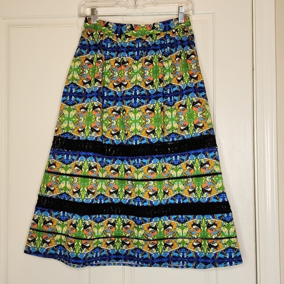 Sam Edelman Parrot A-line skirt, size 2, like new! - Picture 1 of 6